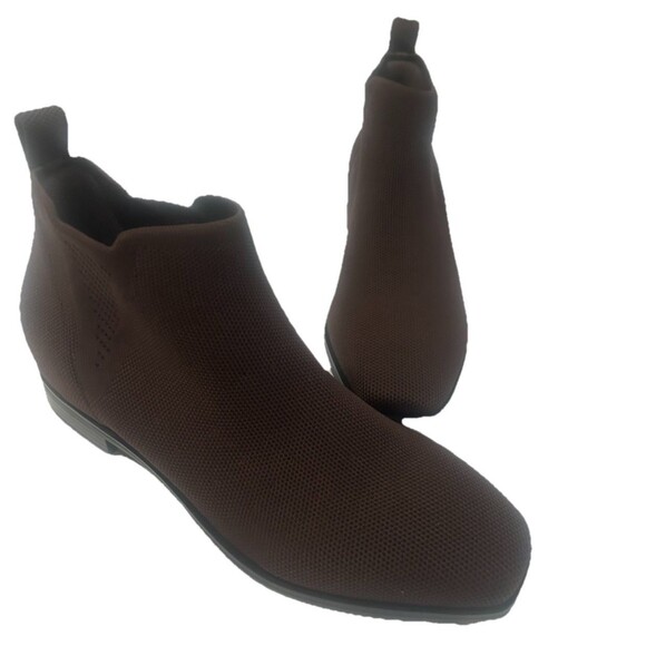 Vivaia Ryan Slip-on Square Toe Ankle Chelsea Boot Choc Brown Womens US7/EU37.5 - Picture 4 of 14